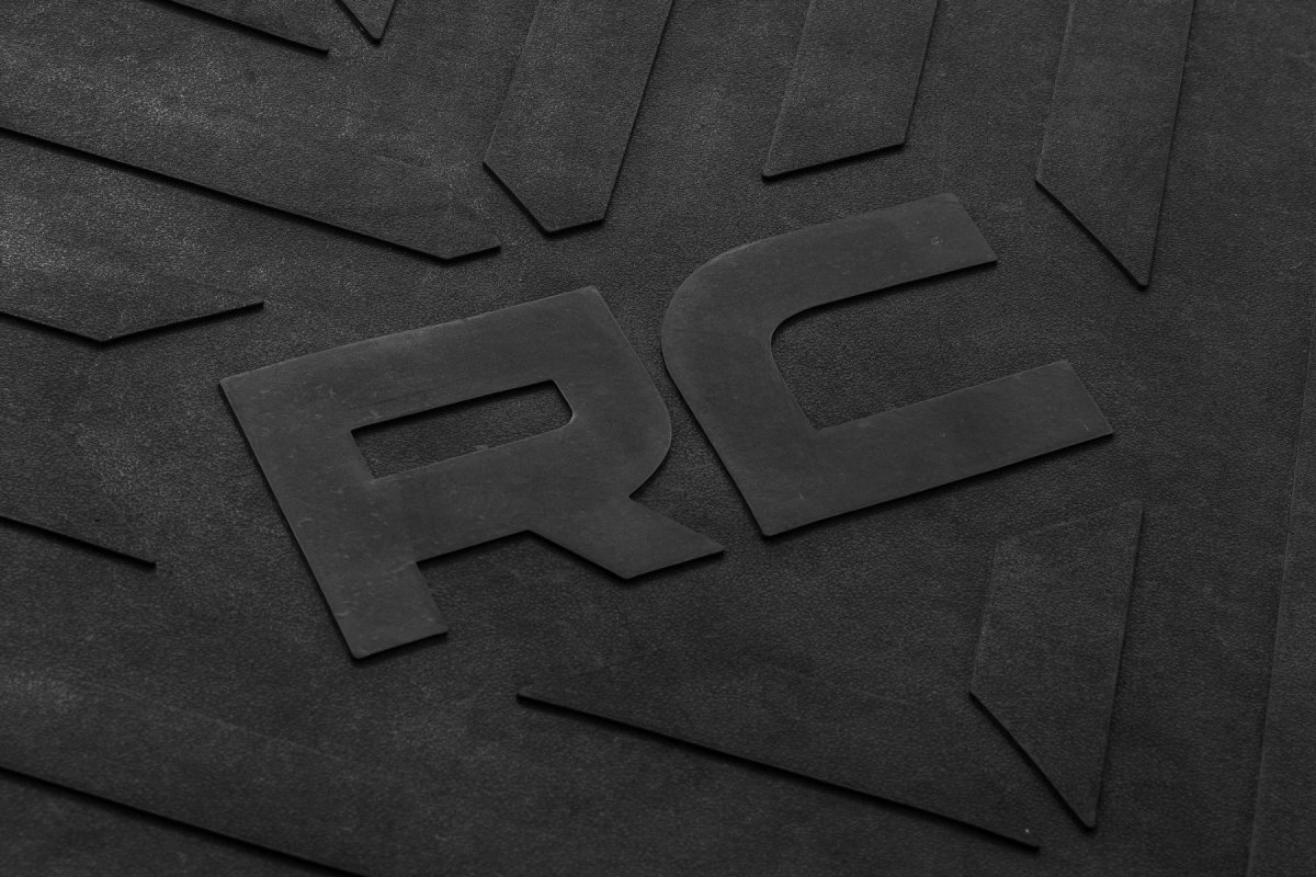 Toyota Tacoma Truck Bed Mat - Rough Country - 5 ft Bed, RC Logo, 3/8 in Nyracord - '24-'26